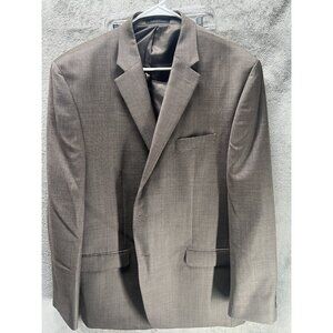 Chaps By Ralph Lauren Blazer Jacket Men’s 48R Brown Single Breasted 100 % Wool